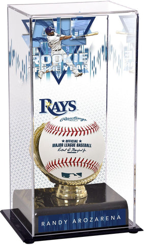 Randy Arozarena Rays 2021 AL Rookie of the Year Display Case w/Image