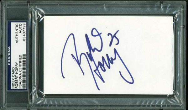 Lakers Robert Horry Authentic Signed 3X5 Index Card Autographed PSA/DNA Slabbed