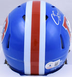 Courtland Sutton Signed Denver Broncos 75-96 Speed Mini Helmet-Beckett W Holo
