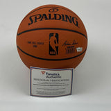 Autographed/Signed KRISTAPS PORZINGIS Mini Spalding Basketball Fanatics COA Auto