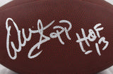 Warren Sapp Autographed Wilson NFL Super Grip Football w/HOF-Beckett W Hologram