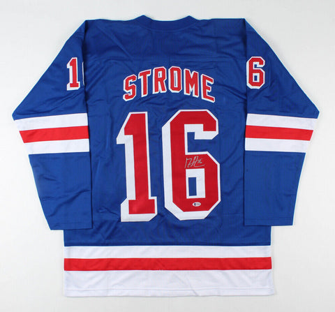 Ryan Strome Signed New York Rangers Jersey (Beckett COA) 5th Overall Pick 2011