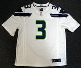 SEAHAWKS RUSSELL WILSON AUTOGRAPHED WHITE NIKE JERSEY SIZE XL RW HOLO 105023