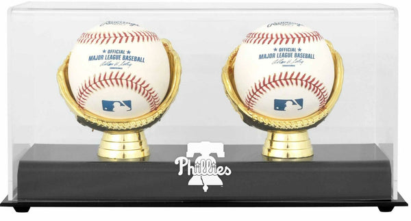 Philadelphia Phillies Gold Glove Double Baseball 2019 Logo Display Case