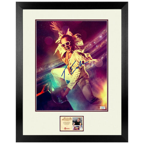 Taron Egerton Autographed Rocketman Elton John 11x14 Framed Photo