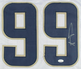 Aaron Donald Signed Los Angeles Rams 35" x 43" Custom Framed Jersey (JSA COA)