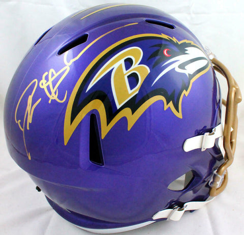 Deion Sanders Autographed Baltimore Ravens F/S Flash Speed Helmet-Beckett W Holo