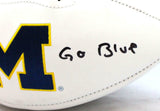 Kwity Paye Signed Michigan Wolverines Logo Football w/ Go Blue-BeckettW Hologram
