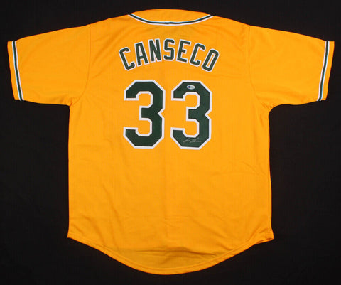 Jose Canseco Signed Oakland Athletics Jersey (Beckett COA) 1986 A.L. R.O.Y.