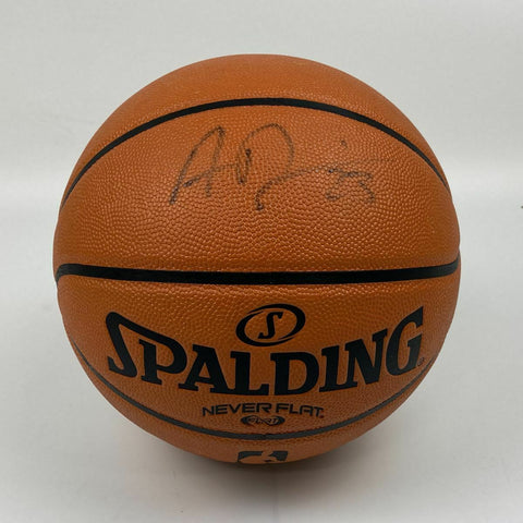 Autographed/Signed ANTHONY DAVIS LA Lakers Spalding Basketball JSA COA Holo