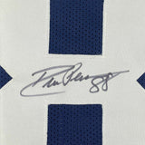 Autographed/Signed DREW PEARSON Dallas Thanksgiving Football Jersey JSA COA Auto