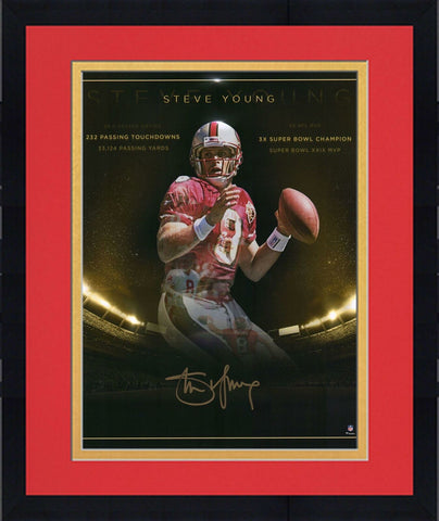 Frmd Steve Young San Francisco 49ers Signed 16" x 20" Golden Years Photo