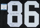 Mervyn Fernandez Signed Raiders Jersey Inscribed "Just Win Baby" (Beckett COA)