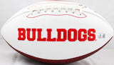 AJ Green Autographed Georgia Bulldogs Logo Football-Beckett W Hologram *Black