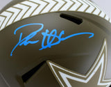 Deion Sanders Signed Cowboys F/S Salute to Service Speed Helmet-Beckett W Holo