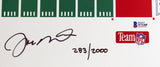 49ers Joe Montana Authentic Signed 16..5x29.75 Lithograph LE #283/2000 BAS