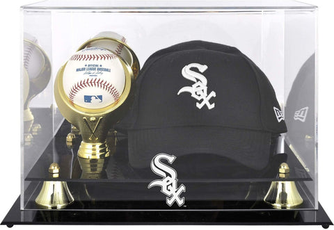Chicago White Sox Acrylic Cap/Baseball Logo Display Case-Fanatics
