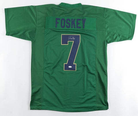 Isaiah Foskey Signed Notre Dame Fighting Irish Jersey (JSA COA) Senior Def, End