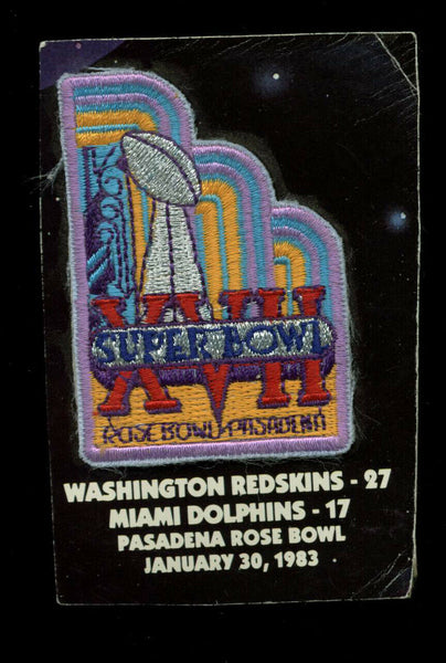 2x2.5 Inch Super Bowl XVII Patch Un-signed #XVIIPATCH