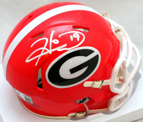 Hines Ward Signed Georgia Bulldogs Speed Mini Helmet- Beckett W Hologram *White
