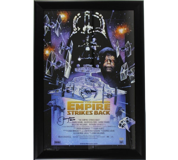 Jeremy Bulloch Signed Star Wars Empire Strikes Back Framed Movie Poster with "Bo