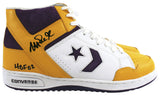 Lakers Magic Johnson "HOF 02" Signed Converse Weapon Shoes w/Box BAS Witness