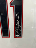 Julian Edelman Signed Autographed Color Rush Jersey Framed to 32x40 Patriots JSA