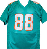 Mike Gesicki Autographed Teal Pro Style Jersey-Beckett W Hologram *Black