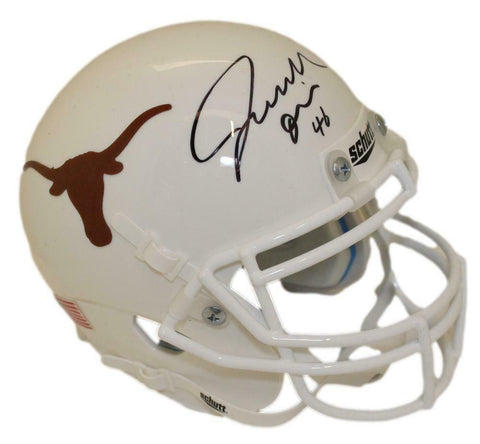 Joseph Ossai Autographed Texas Longhorns Schutt Mini Helmet Beckett BAS 34698