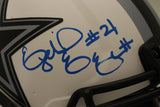 Ezekiel Elliott Signed Dallas Cowboys Authentic Lunar Speed Helmet Beckett 37025
