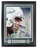 1969 New York Jets 24 Signed Framed 16x20 Namath Close Up Photo Fanatics Steiner