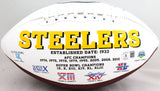 Chase Claypool Autographed Steelers Logo Football w/ Mapletron- Beckett W Holo