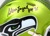 Steve Largent Signed Seattle Seahawks Flash Speed Mini Helmet w/HOF-BeckettWHolo
