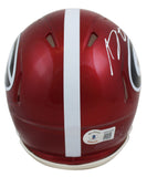 Georgia A.J. Green Authentic Signed Flash Speed Mini Helmet BAS Witnessed