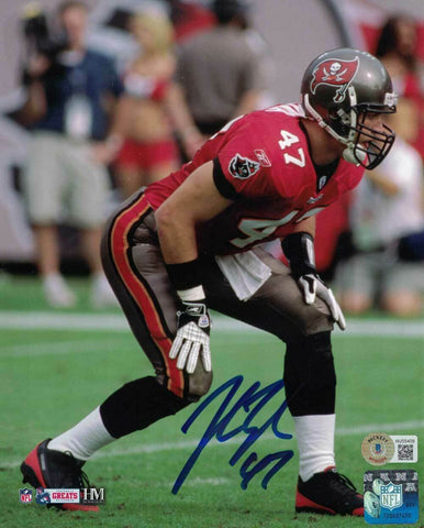 John Lynch Autographed/Signed Tampa Bay Buccaneers 8x10 Photo BAS 31575