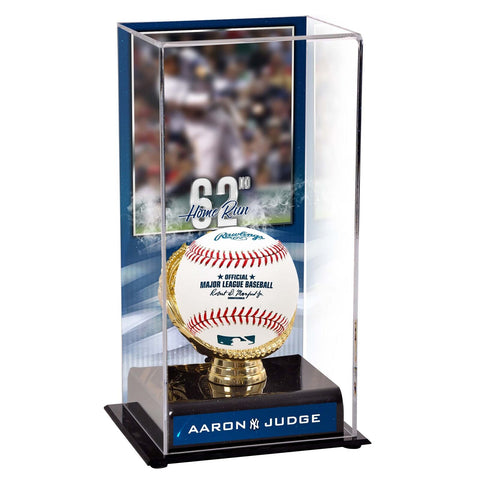 Aaron Judge New York Yankees 62nd Home Run Sublimated Display Case with Image