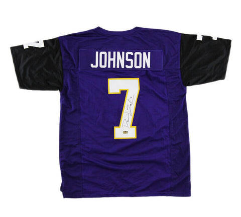 David Johnson Signed Northern Iowa Custom Purple Jersey