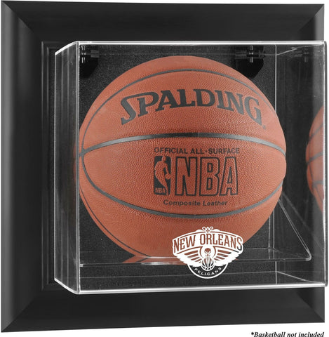 New Orleans Pelicans Black Framed Wall Basketball Case-Fanatics