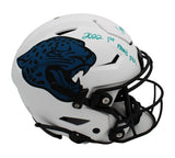 Travon Walker Jaguars Speed Flex Authentic Lunar Helmet w/"2022 1st Round Pick"