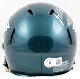 LeGarrette Blount Signed Eagles Speed Mini Helmet w/SB Champs- Beckett W Holo
