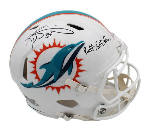 Ricky Williams Signed Miami Dolphins Speed Authentic Helmet - "Puff, Puff, Run"