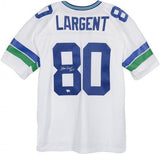 Steve Largent Seahawks Signed Mitchell & Ness Jersey w/HOF 95 Ins