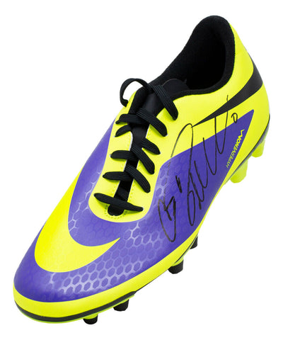 Cristiano Ronaldo Signed Left Yellow Nike HyperVenom Size 9 Soccer Cleat BAS LOA