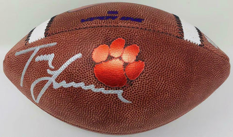 TREVOR LAWRENCE Autographed Clemson Tigers Official Nike Game Football FANATICS