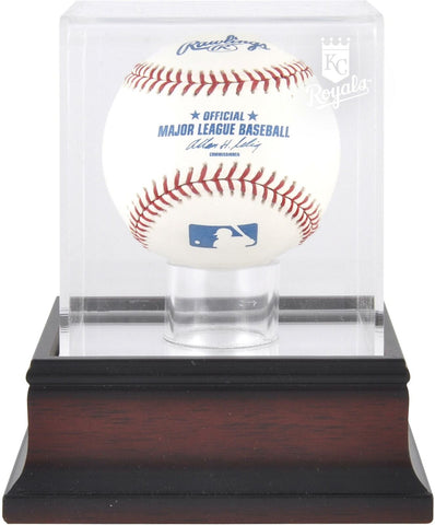Kansas City Royals Mahogany Baseball Logo Display Case - Fanatics