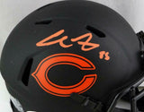 Cole Kmet Signed Chicago Bears Eclipse Speed Mini Helmet- Beckett W Auth *Orange