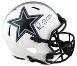 Cowboys Michael Irvin Authentic Signed Lunar Full Size Speed Rep Helmet BAS Wit