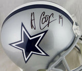 Amari Cooper Autographed Dallas Cowboys Full Size Helmet- JSA Witnessed Auth