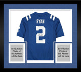 Framed Matt Ryan Indianapolis Colts Autographed Blue Nike Limited Jersey
