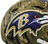 J.K. Dobbins Signed Baltimore Ravens Speed Full Size Camo NFL Helmet
